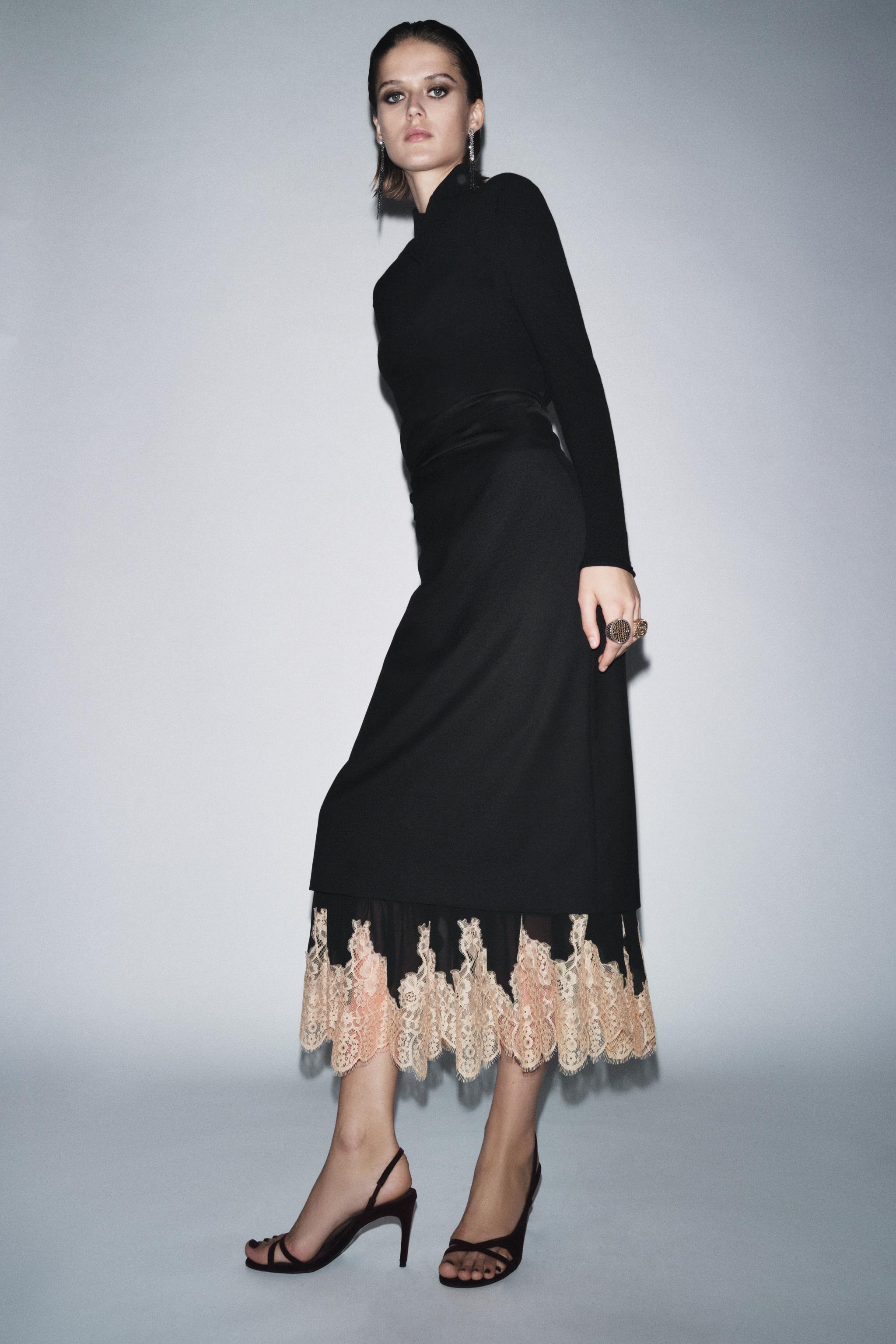 ZW COLLECTION COMBINED LACE SKIRT